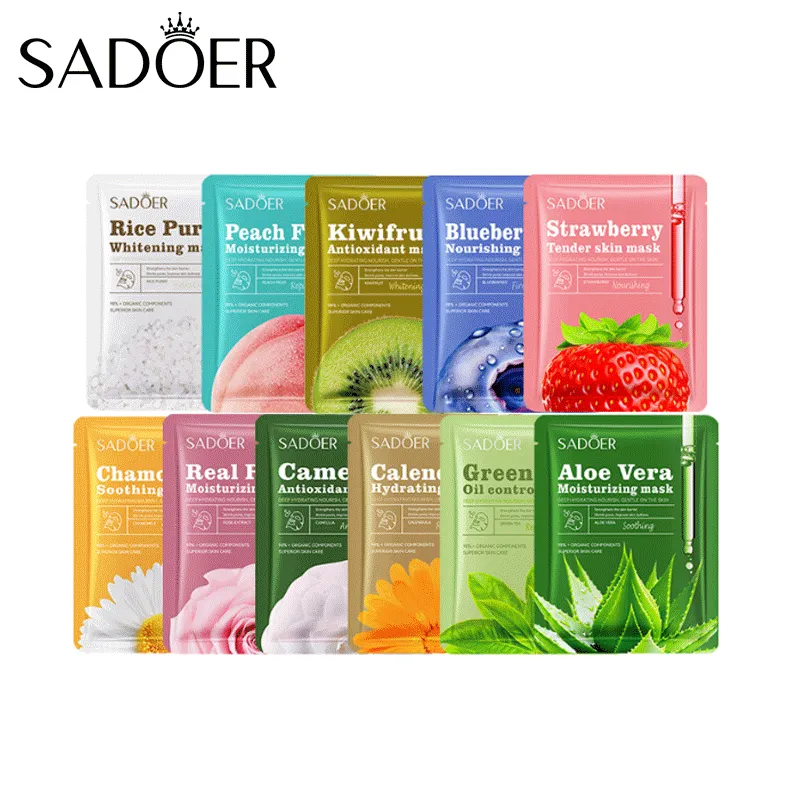 SADOERCamellia plant fruit essence moisturizing facial maskFacialMas DR041 DR042 DR043