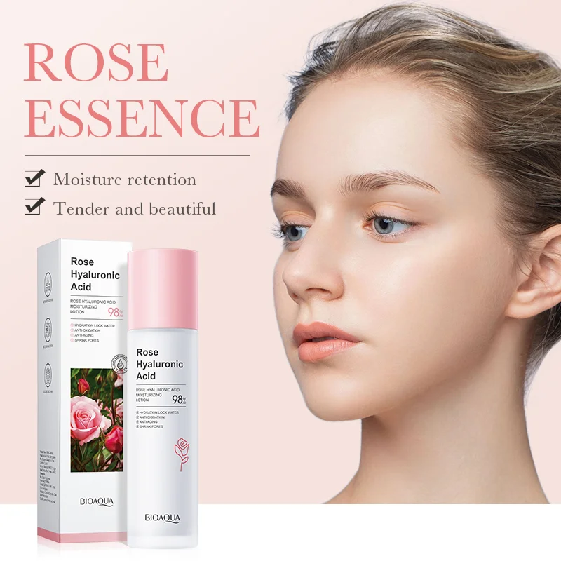 BIOAOUA Crema hidratante con ácido hialurónico y esencia de rosas 100m1 cod.DR089