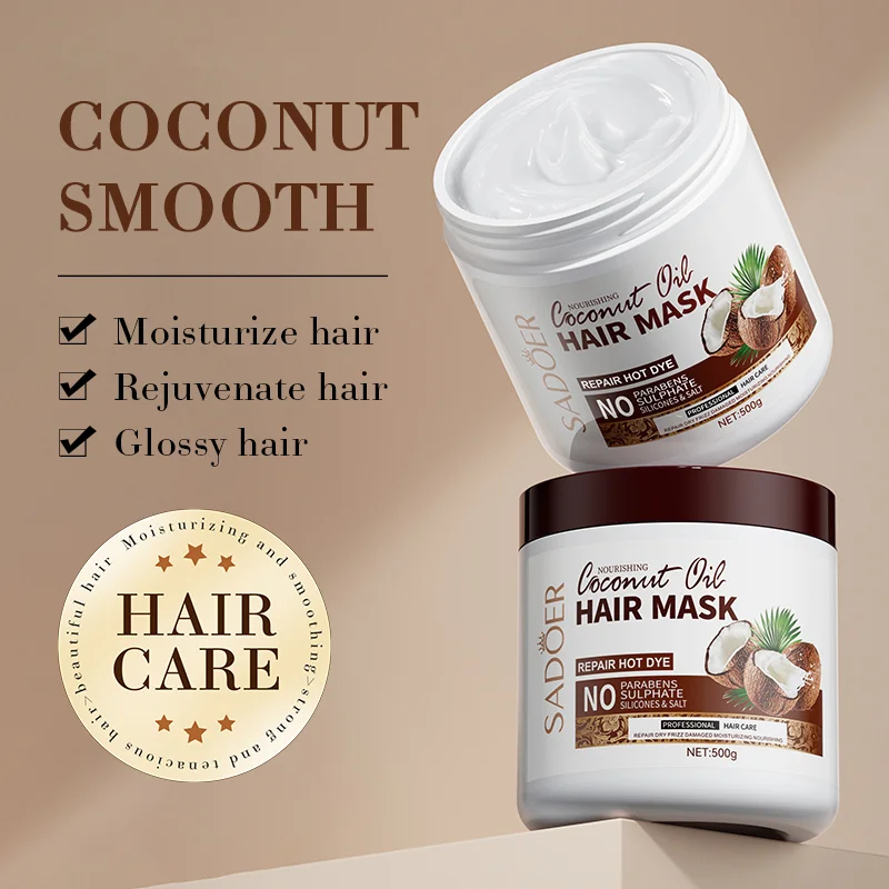 SADOER mascarilla capilar de coco 500ml COD. DR066